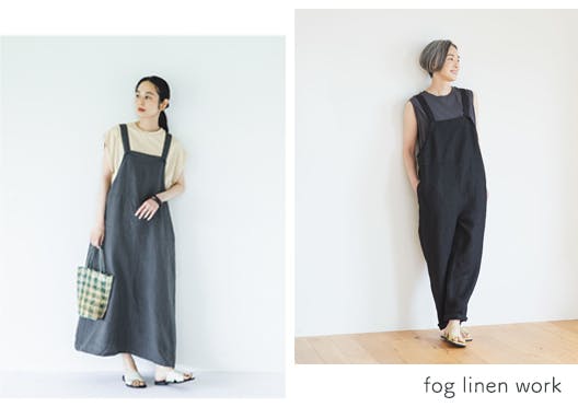 fog linen work / フォグリネンワーク / リネンサロペットの画像