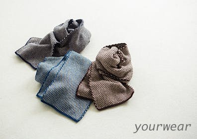 yourwear / ユアウェア / ウールジャガードマフラーの画像