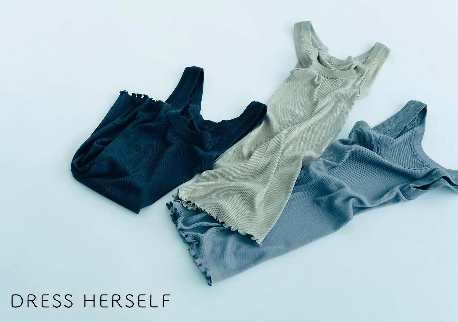 DRESS HERSELF / シルクリブインナーの画像