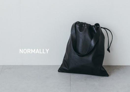 NORMALLY / レザードローストリングバッグの画像