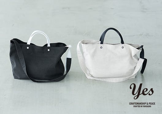 YES CRAFTS/イエス/リネンショルダーバッグの画像