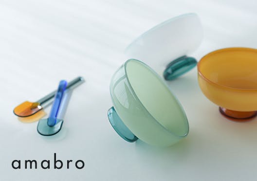 amabro / ガラスのミニボウル、スプーンの画像