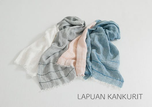 LAPUAN KANKURIT / ラプアン カンクリ  / ウォッシュドリネン ストールの画像