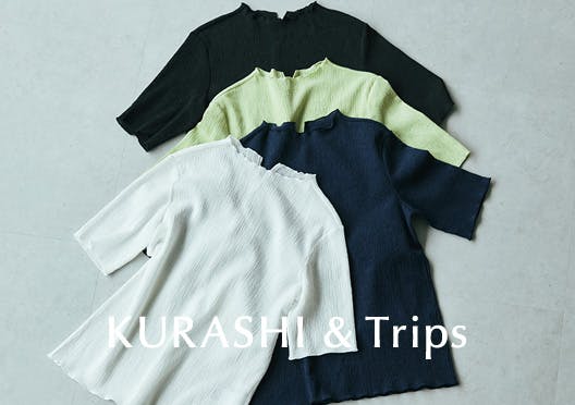 「一枚で、品よく涼しく」コットン混の楊柳Tシャツの画像