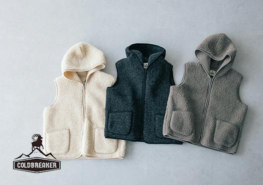 COLD BREAKER / フードボアベストの画像