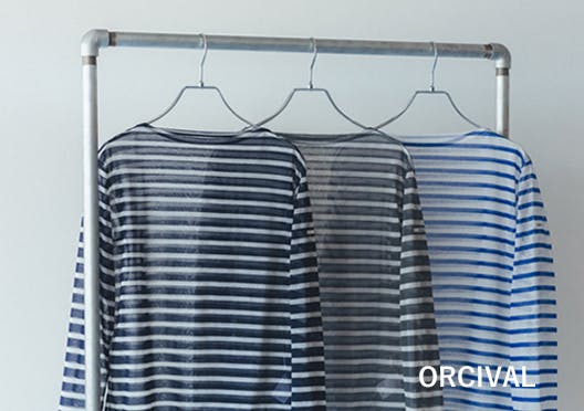 ORCIVAL / シアーボーダーカットソーの画像