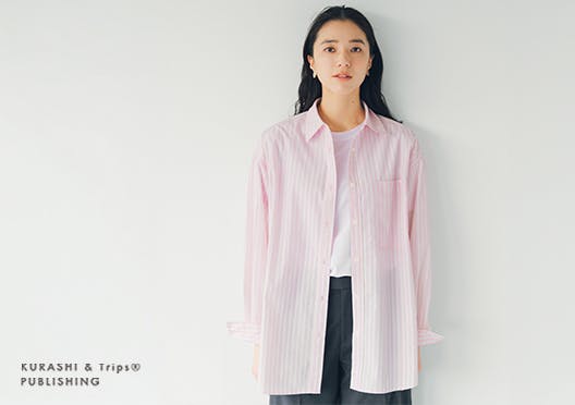 「ノーアイロンで、そのままキレイ」UVカットもできるオーバーシャツの画像