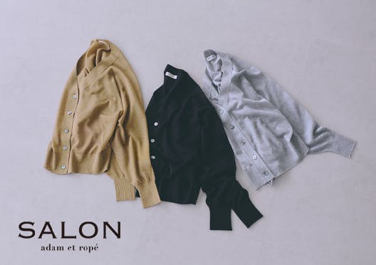 SALON adam et ropé / シアーラメカーディガンの画像